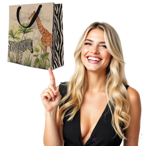 torebka prezentowa safari paw 20x25 cm