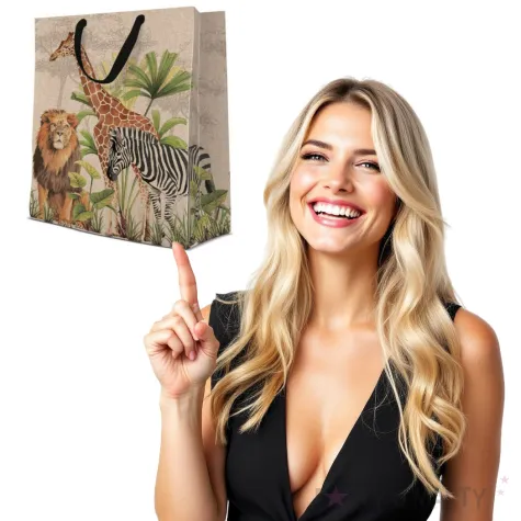 torebka prezentowa safari paw 30x40 cm