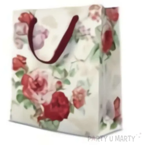 torebka prezentowa tajemnicze roze paw 41x30 cm