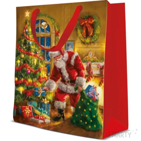 torebka prezentowa wizyta mikolaja paw 20 x 25 x 10 cm