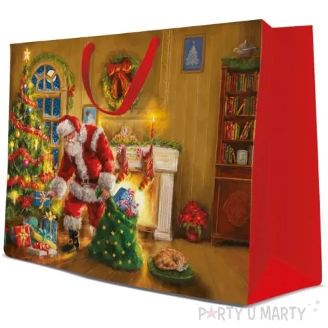 torebka prezentowa wizyta mikolaja paw 54 x 44 x 16 cm