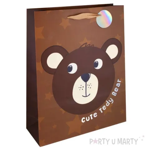 torebka prezentowa wyjatkowe zwierzaki mis partypal 42x32 cm