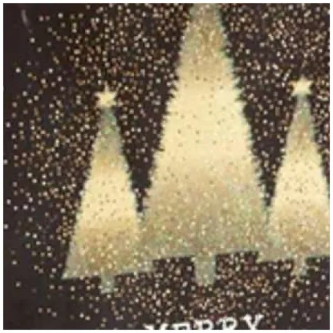 torebka prezentowa xmas choinki czarna partypal 26x32x12 5 cm