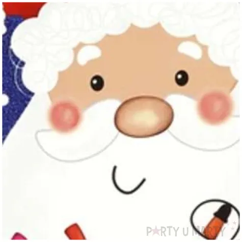 torebka prezentowa xmas mikolaj niebieska partypal 18x23x10 cm