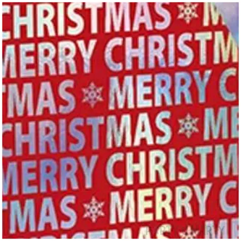 torebka prezentowa xmas napisy czerwona partypal 26x32x12 5 cm