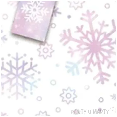 torebka prezentowa xmas sniezki biala partypal 18x23x10 cm