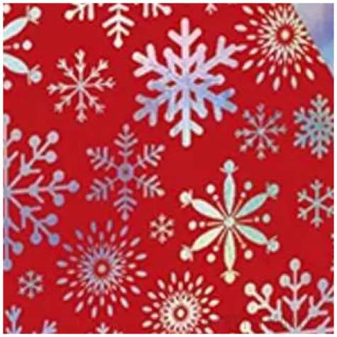 torebka prezentowa xmas sniezynki czerwona partypal 18x23x10 cm