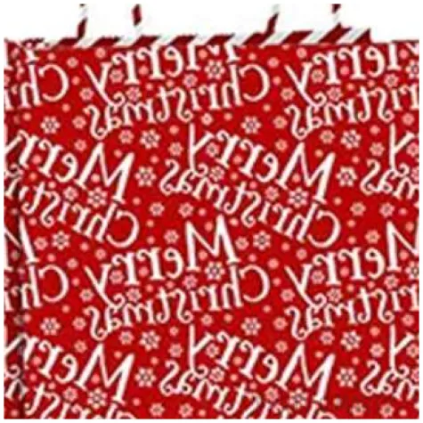 torebka prezentowa xmas zyczenia czerwona partypal 32x42x12 cm