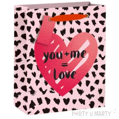 torebka prezentowa you me love partypal 23x18x10 cm