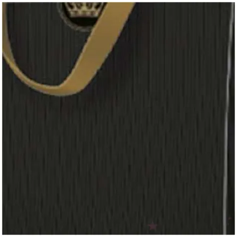 torebka prezentowa zlota korona czarna paw 20x25 cm