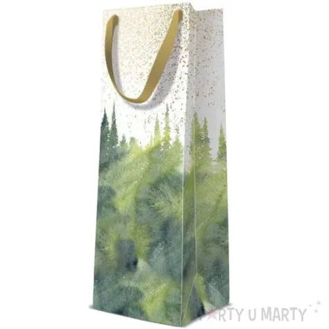 torebka prezentowa zloty las paw 12x37x10 cm