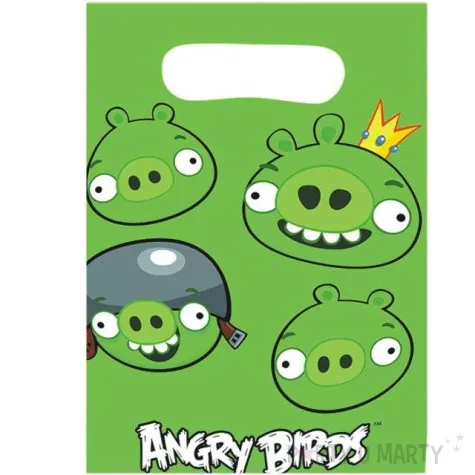 torebki foliowe angry birds amscan 6 szt