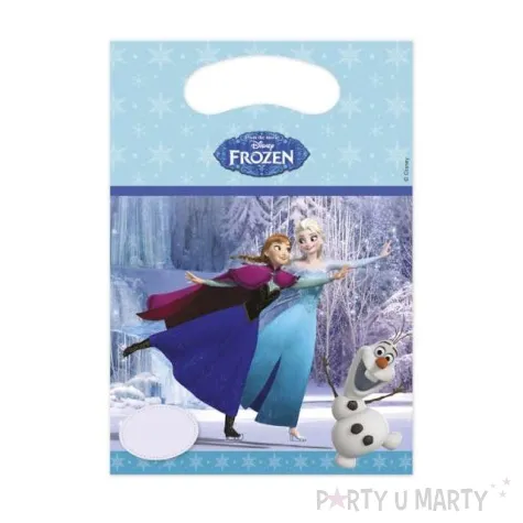 torebki foliowe frozen ice skating procos 17x23 cm 6 szt
