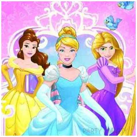 torebki foliowe ksiezniczki disneya procos 6 szt