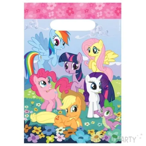 torebki foliowe my little pony amscan 17x23 cm 8 szt
