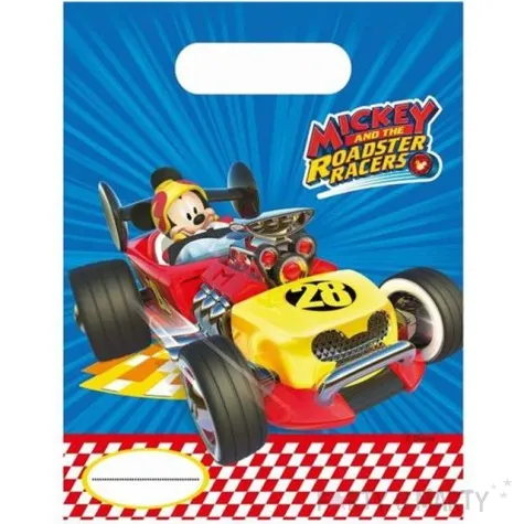 torebki foliowe myszka mickey wyscigowka 6 szt