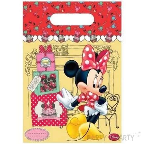 torebki foliowe myszka minnie cafe 6 szt