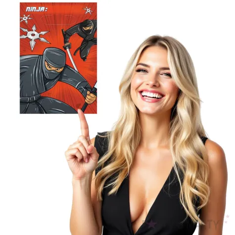 torebki foliowe ninja amscan 8 szt