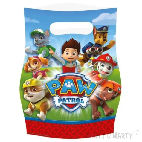 torebki foliowe paw patrol amscan 17x23 cm 8 szt