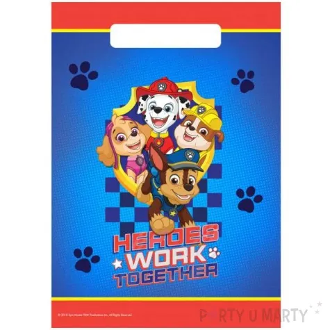torebki foliowe paw patrol amscan 8 szt