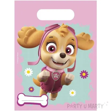 torebki foliowe paw patrol skye i everest procos 23x17 cm 6 szt