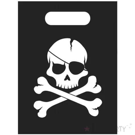 torebki foliowe piracka czaszka procos 6 szt