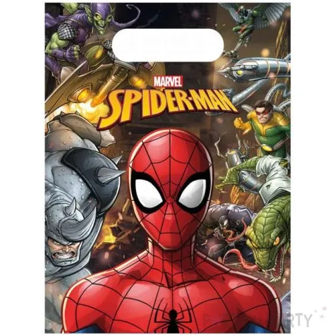 torebki foliowe spiderman team up procos 23x17 cm 6 szt