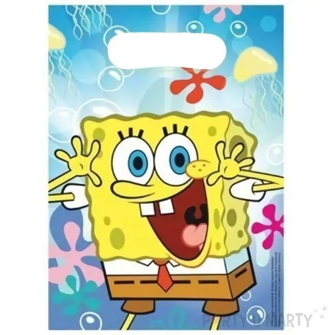 torebki foliowe spongebob amscan 6 szt