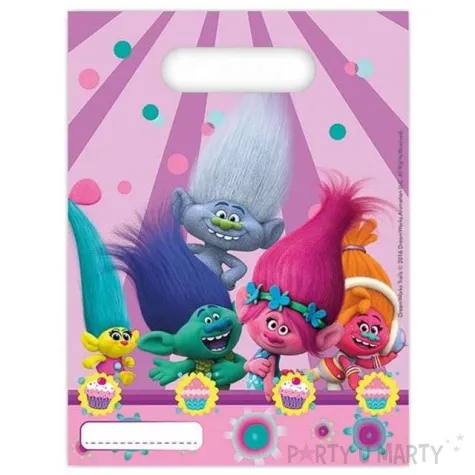 torebki foliowe trolls procos 17x23 cm 6 szt