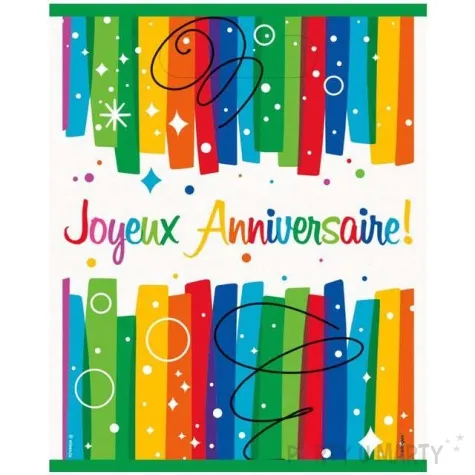 torebki na prezenty joyeux anniversaire unique 8 szt
