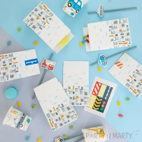 torebki na slodycze budowa miasto partypal 17 5x10 cm 6 szt