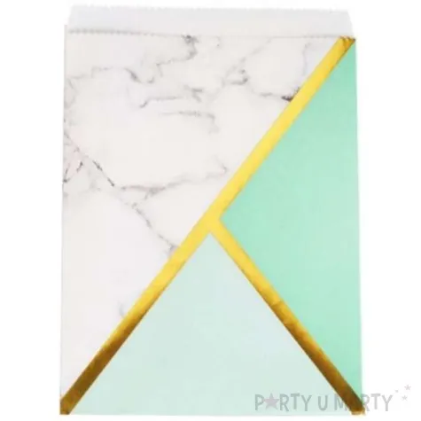 torebki na slodycze colour block mint neviti 25 szt