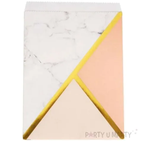 torebki na slodycze colour block peach neviti 25 szt