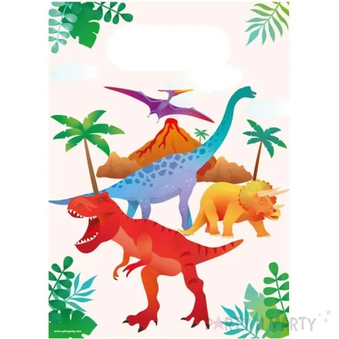 torebki na slodycze dinozaury pd party pd party 6 szt