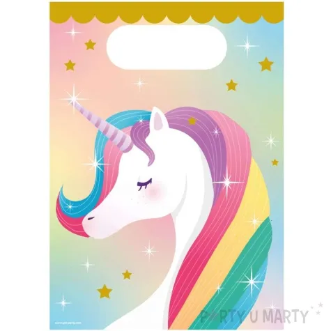torebki na slodycze jednorozec unicorn pd party 6 szt