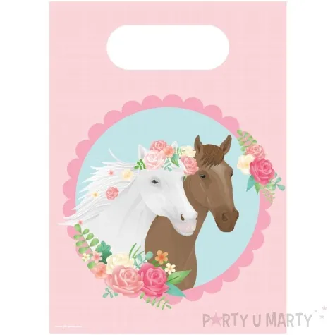 torebki na slodycze konie pd horses pd party 6 szt