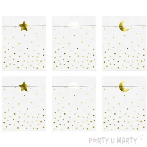 torebki na slodycze little star mix partydeco 6 szt