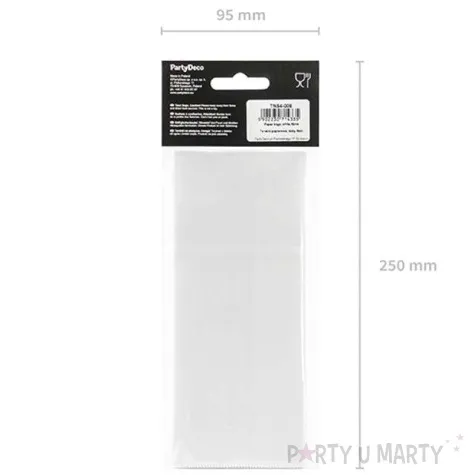 torebki na slodycze love mix biale partydeco 6 szt