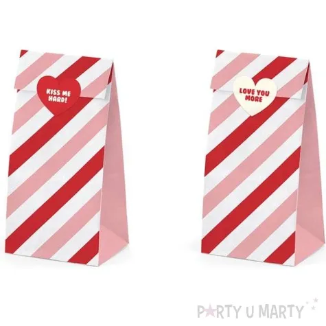 torebki na slodycze sweet love partydeco 6 szt