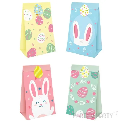 torebki na slodycze zajaczki i pisanki partypal 4 szt