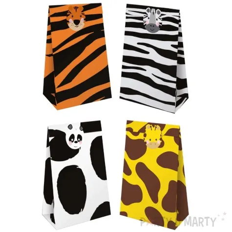 torebki na slodycze zwierzeta partypal 17 5x10 cm 4 szt