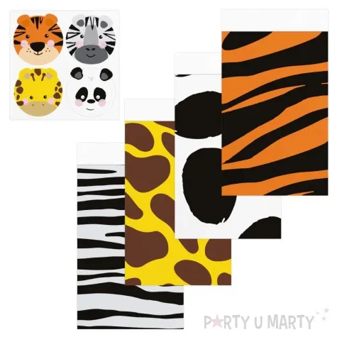 torebki na slodycze zwierzeta partypal 17 5x10 cm 4 szt