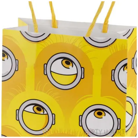 torebki papierowe na upominki slodycze minionki 6 szt