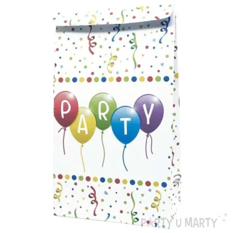 torebki papierowe party happy birthday streamers procos 24x13 cm 4 szt