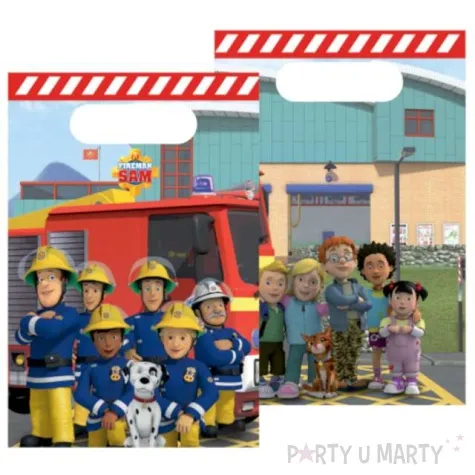 torebki papierowe strazak sam amscan 8 szt