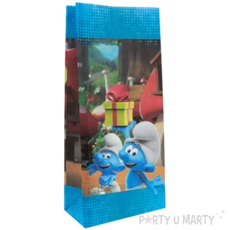 torebki papierowe the smurfs smerfy party factory 20x10 cm 10 szt