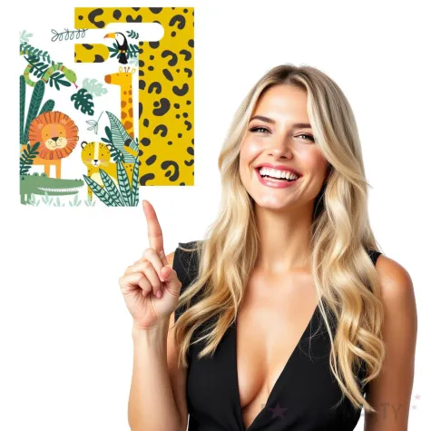 torebki papierowe wesole zoo amscan 8 szt