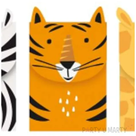 torebki papierowe zwierzeta safari unique 3 szt