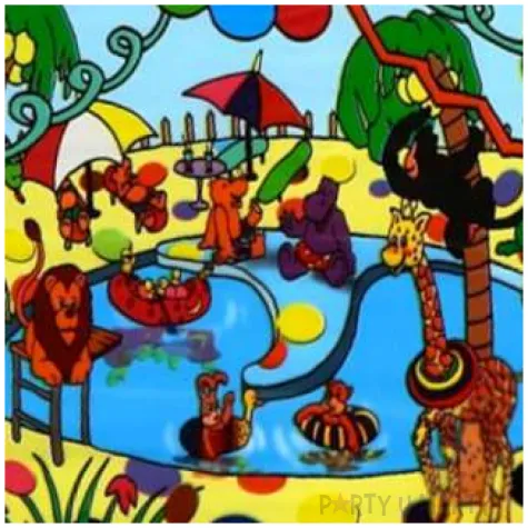 torebki prezentowe party na basenie kolorowe foliowe godan 10 sztuk