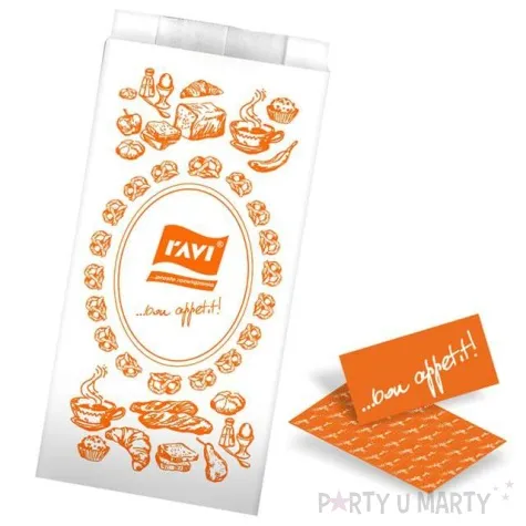 torebki sniadaniowe classic bialy ravi 12 5x25 cm 40szt